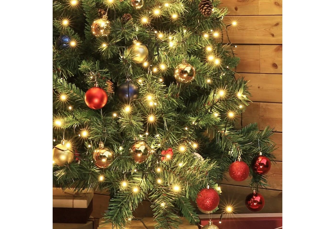 Salcar LED-Lichterkette Weihnachtsbaum 1,5m 200 LEDs Warmweiß - Bild 5