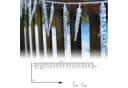 Salcar LED Eiszapfen Lichterkette 5m 40 LEDs Transparent Kaltweiß Bild 5