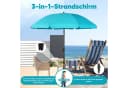 Sekey Sonnenschirm Ø160 cm Türkis UV50+ mit Bodenhülse Bild 4