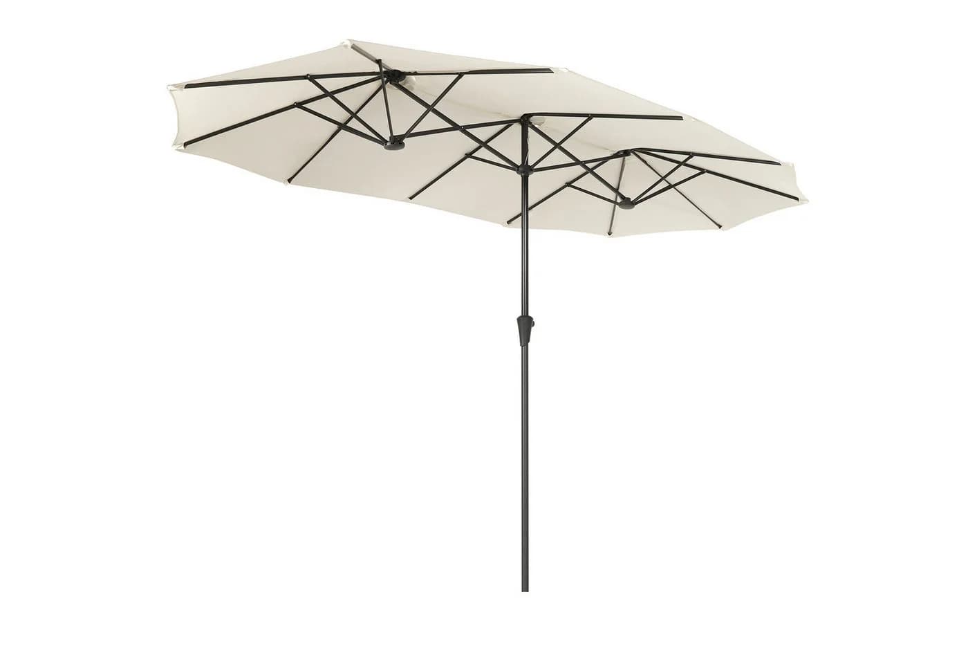 Sekey Sonnenschirm 400x220 cm Creme Kurbel UV50+ - Bild 2