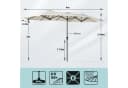 Sekey Sonnenschirm 400x220 cm Creme Kurbel UV50+ Bild 3