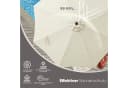 Sekey Sonnenschirm 3m Marktschirm mit Kurbel und LED, Creme Bild 5