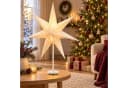 Salcar LED Stern 55cm Schreibtischlampe Papierstern-Lichterkette Warmweiß Bild 3