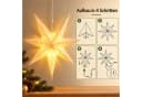 Salcar LED Stern 55cm Papierstern-Lichterkette Warmweiß Bild 5