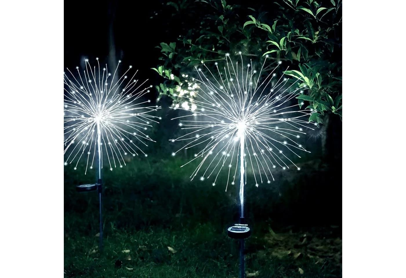 Salcar LED Solarleuchte Feuerwerk Gartenleuchte 8 Modi Kaltweiß - Bild 5
