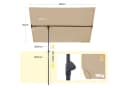 Sekey Balkonschirm 180 x 130 cm Rechteckig UV50+ Bild 4