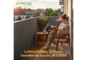 Sekey Sichtschutzmatte Balkonsichtschutz Wetterfest UV-beständig Natur-Optik Bild 1