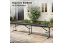 Sekey Gartenbank 180cm Schwarz Klappbar 300kg Belastbar Bild 3