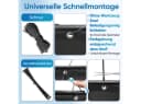 Balkonbespannung Schwarz 300x75cm Bild 5