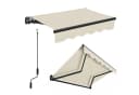 Sekey Gelenkarmmarkise mit Handkurbel Beige Aluminium Bild 2