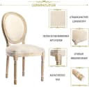 HomeMiYN Polsterstuhl Esszimmerstuhl 2er Set mit Knopfheftung Rückenlehne Bild 4
