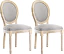 HomeMiYN Polsterstuhl Esszimmerstuhl 2er Set Französischer Landhausstil Bild 5