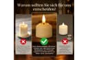 GarveeMore LED-Teelichter 12er Set Wiederaufladbar mit Fernbedienung Bild 5