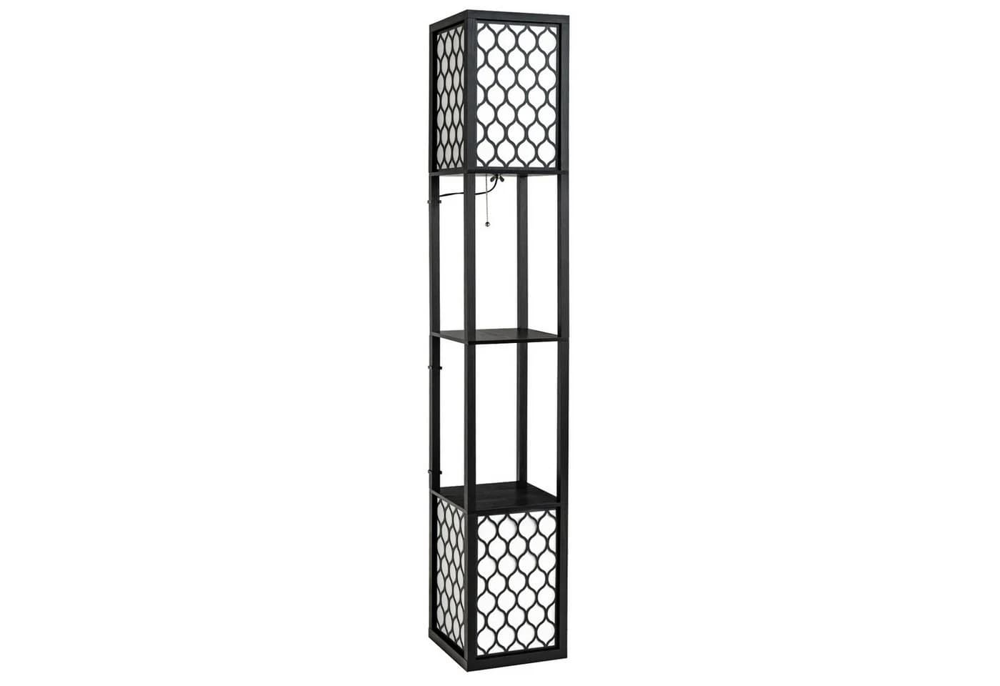 COSTWAY Stehlampe 156cm mit Regal, Zugkette & Fußschalter - Bild 2