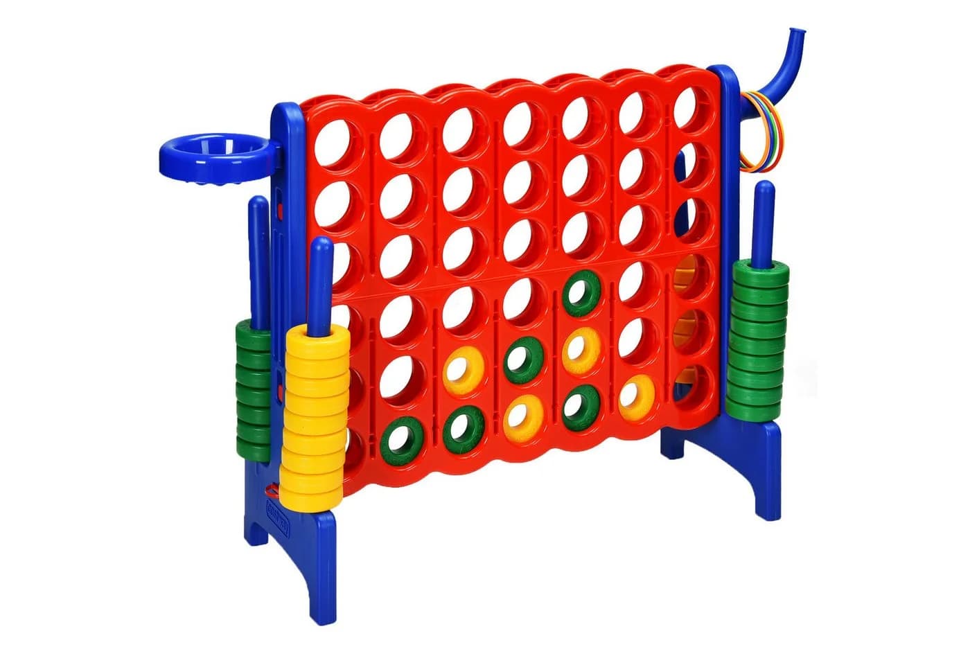 COSTWAY Riesiges 4-Gewinnt Spielset mit Basketballkorb & Wurfspiel - Bild 2