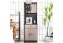 COSTWAY Küchenbuffet Hochschrank mit Schublade & verstellbaren Ablagen Schwarz Bild 1