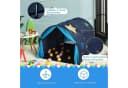 KOMFOTTEU Spielzelt Kinderzelt mit Sternenhimmel Blau Indoor & Outdoor Bild 1