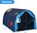 KOMFOTTEU Spielzelt Kinderzelt mit Sternenhimmel Blau Indoor & Outdoor Bild 4