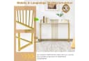 COSTWAY Konsolentisch Marmoroptik Gold Metallgestell 120cm Bild 5