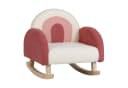 COSTWAY Kindersofa mit Schaukelfunktion, Lehne, bis 50kg Blau/Rot Bild 2