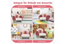 COSTWAY Kindersofa mit Schaukelfunktion, Lehne, bis 50kg Blau/Rot Bild 4
