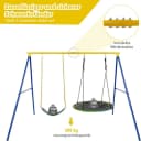KOMFOTTEU Doppelschaukel Kinderschaukel 2-tlg. Blau/Gelb Bild 3