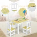 KOMFOTTEU Kindersitzgruppe 4-tlg. mit Stauraum Bank Natur/Grau Bild 3