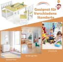 KOMFOTTEU Kindersitzgruppe 4-tlg. mit Stauraum Bank Natur/Grau Bild 5