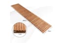 COSTWAY Holzfliesen Rollweg 245 cm ausrollbar aus Holz Bild 1