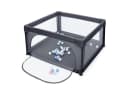 COSTWAY Laufstall Baby Laufgitter 120x120cm Grau Bild 2