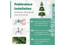 COSTWAY Künstlicher Weihnachtsbaum 225cm mit 1346 Spitzen PVC Nadeln Bild 5