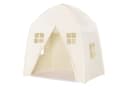 COSTWAY Spielzelt Kinderspielhaus 143 x 100 x 155 cm Beige Bild 2