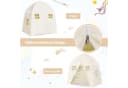COSTWAY Spielzelt Kinderspielhaus 143 x 100 x 155 cm Beige Bild 4
