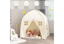 COSTWAY Spielzelt Kinderspielhaus 143 x 100 x 155 cm Beige Bild 5
