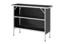 COSTWAY Campingtisch Klappbar Schwarz mit 2 Regalen Bild 2