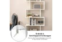 COSTWAY Bücherregal 6 Ebenen Standregal 183 x 70 x 23 cm Weiß Holz Bild 3