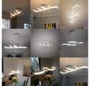 Nettlife LED Pendelleuchte Schwarz Dimmbar 47W Höhenverstellbar Bild 5