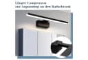 Nettlife LED Spiegelleuchte 60CM Schwarz 4000K Neutralweiß Bild 5