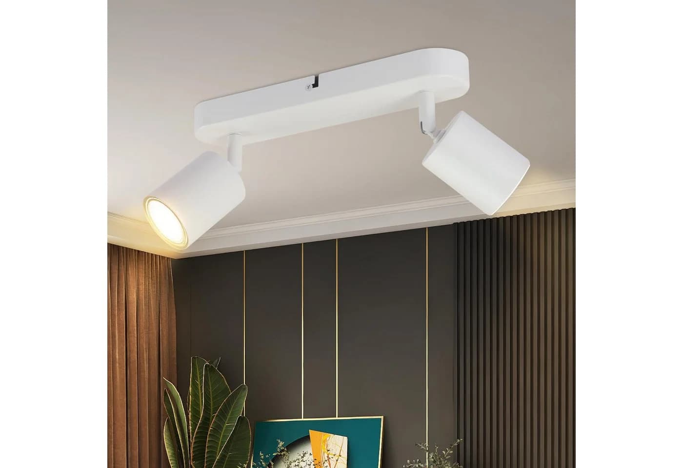 Nettlife Deckenstrahler Weiß GU10 Deckenspots Schwenkbar 350° LED Wechselbar - Bild 2