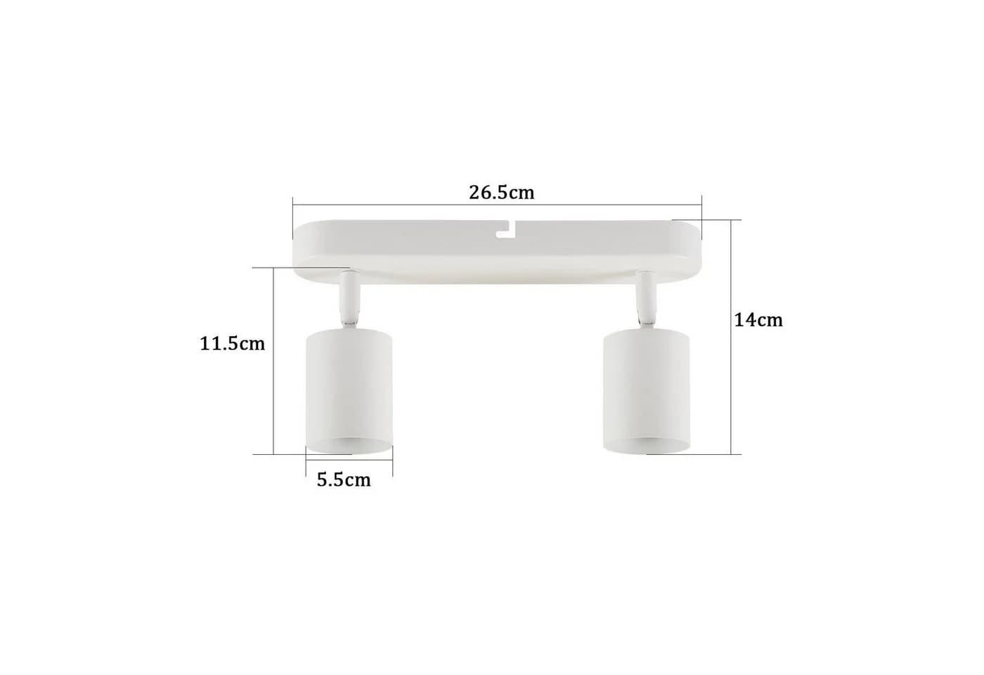 Nettlife Deckenstrahler Weiß GU10 Deckenspots Schwenkbar 350° LED Wechselbar - Bild 4