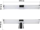 Nettlife LED Spiegelleuchte Chrom Neutralweiß Bild 3