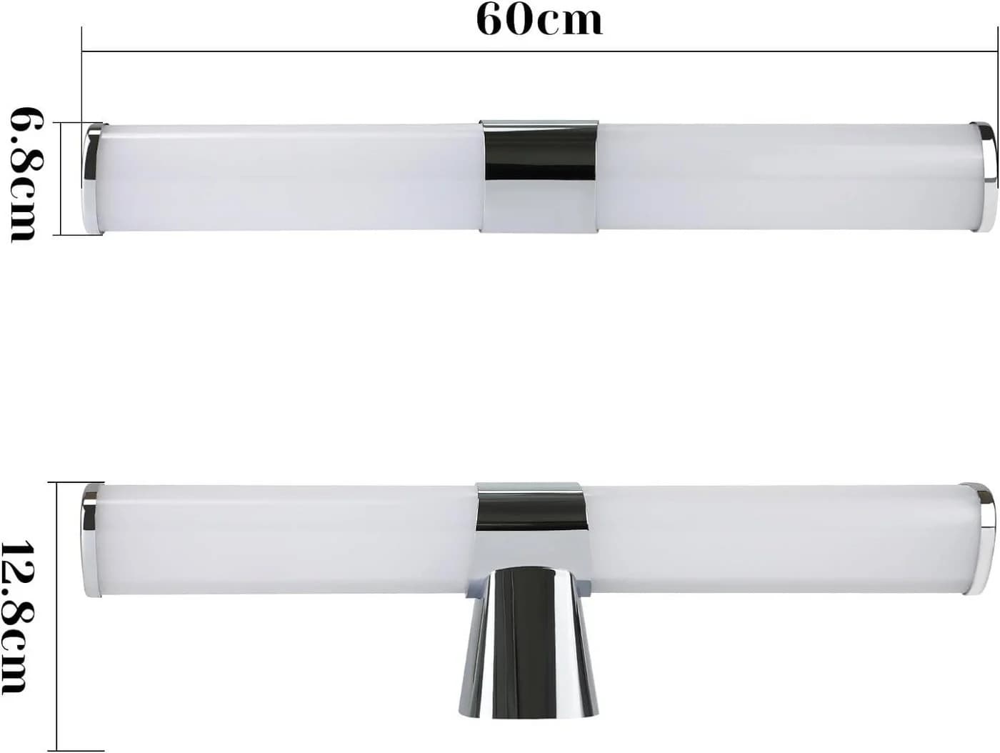 Nettlife LED Spiegelleuchte Chrom Neutralweiß - Bild 3