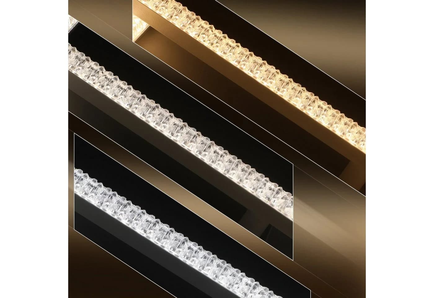 Nettlife LED Deckenleuchte Kristallrahmen Warmweiß/Neutralweiß/Kaltweiß - Bild 3