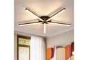 ZMH LED Deckenleuchte 24W Schwarz 3000K Modern Kristall Metall Bild 2