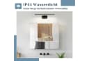 ZMH LED Spiegelleuchte Schwarz 30/40/60CM Neutralweiß Wandlampe Bild 4