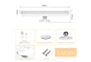 ZMH LED Wandleuchte Innen Dimmbar Unterbauleuchte 24CM Nachtlicht Akku Kabellos Flur Bild 3
