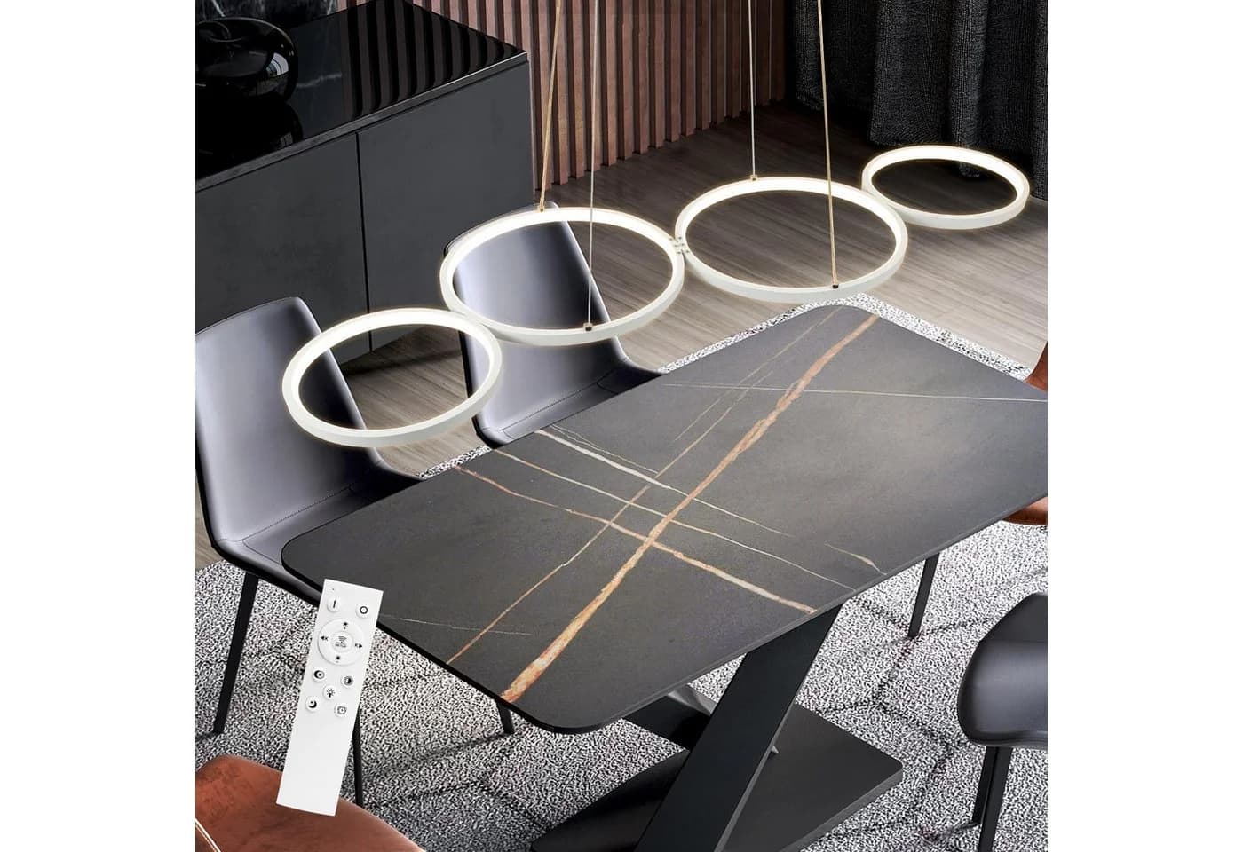 Nettlife LED Pendelleuchte Esszimmer Dimmbar Weiß 54 W 88CM - Bild 3