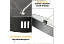 Nettlife LED Pendelleuchte Esszimmer 4Ring Schwarz Dimmbar Bild 4