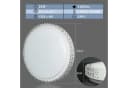 Nettlife LED Deckenleuchte Dimmbar Sternhimmel Weiß 30CM mit Fernbedienung Bild 5