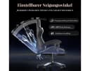 ZAISZE Gaming-Stuhl mit Massagefunktion & Fußstütze Bild 5